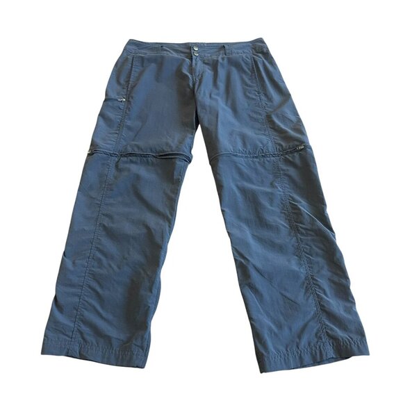 Exofficio Insect Shield Repellant Pants Zip-Off Shorts Grey Outdoor Hiking 10 - Picture 1 of 12